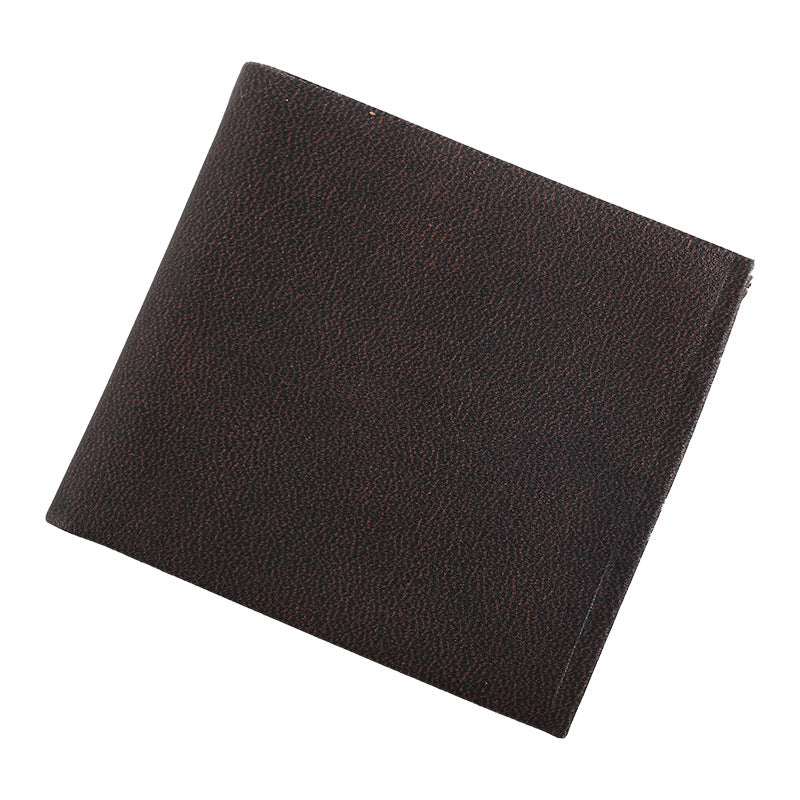 Wholesale Retro Creative Printed Men's Short PU Leather Wallet